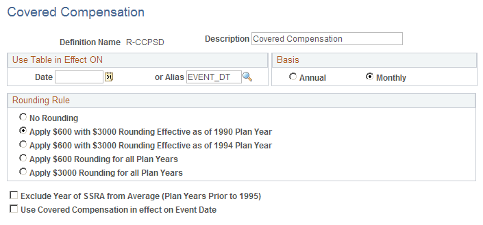 Covered Compensation page