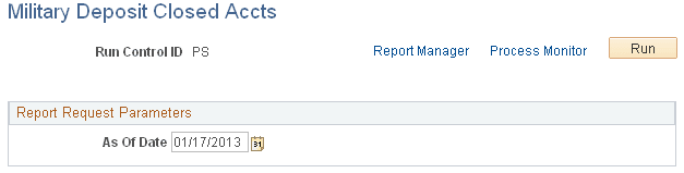 Military Deposit Closed Accts