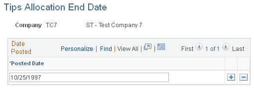 Tips Allocation End Date page