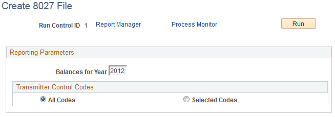 Create 8027 File page