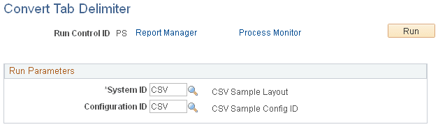 Convert Tab Delimiter page