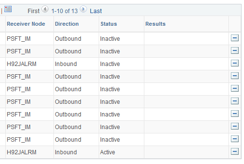 Routings page (2 of 2)