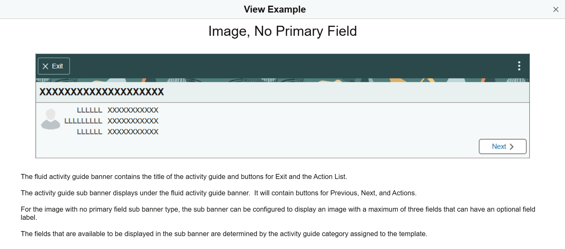 View Example (Sub Banner) page
