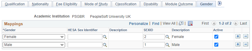 Gender page