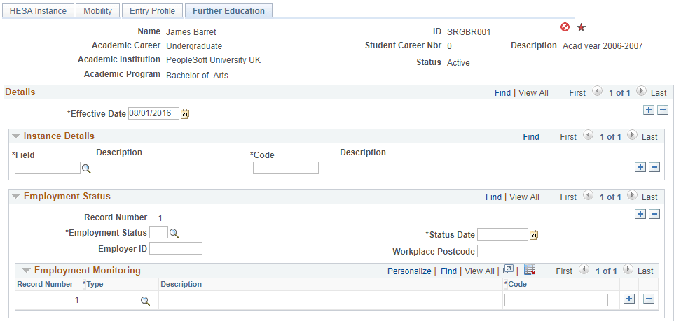 Further Education page (1 of 2)