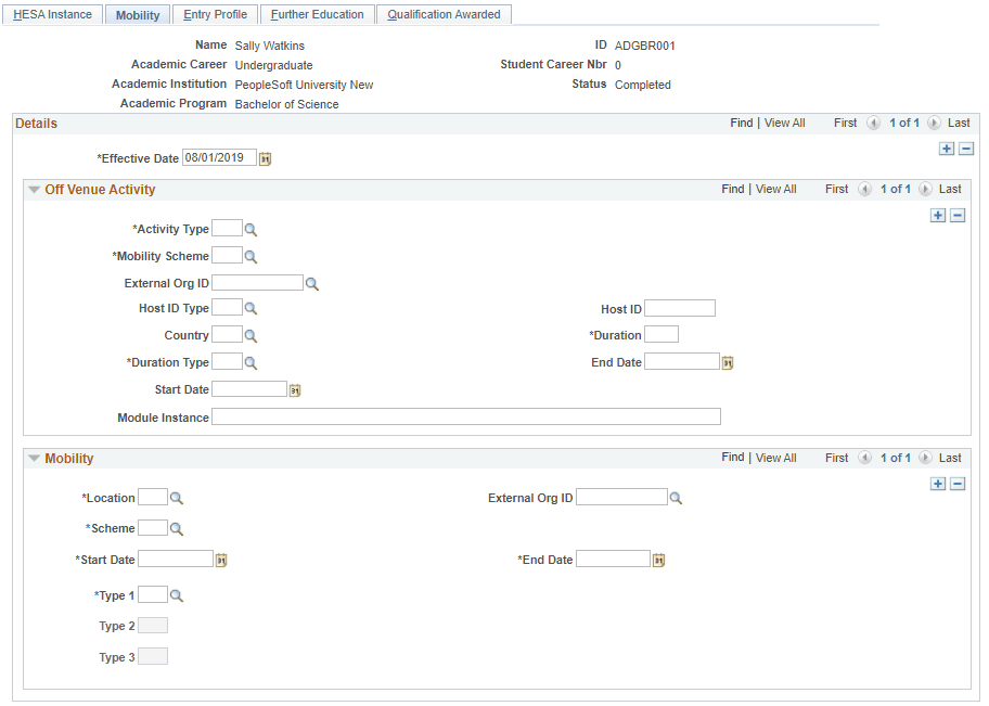 Mobility page