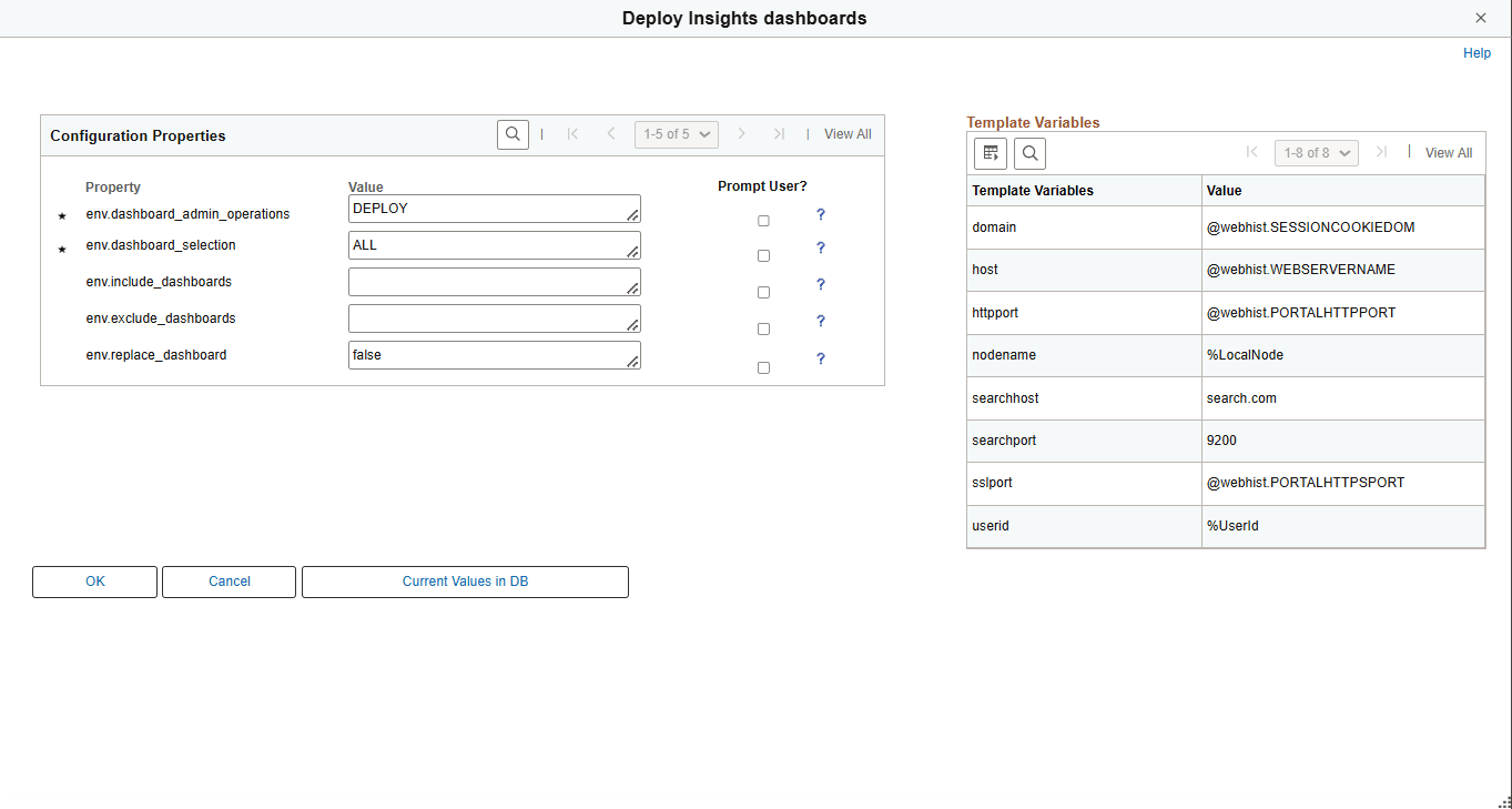 Configuration Properties - Insights