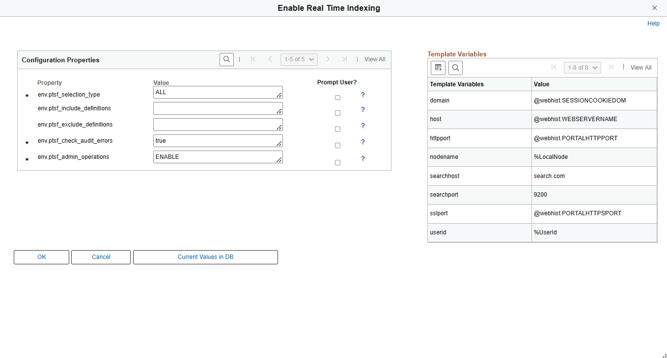 Configuration Properties -RTI