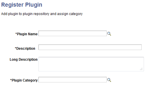 Register Plugin page