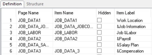Item labels with ampersands