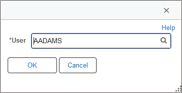 Prompt field for user ID