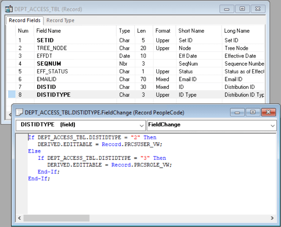 PeopleCode Display mode with PeopleCode Editor