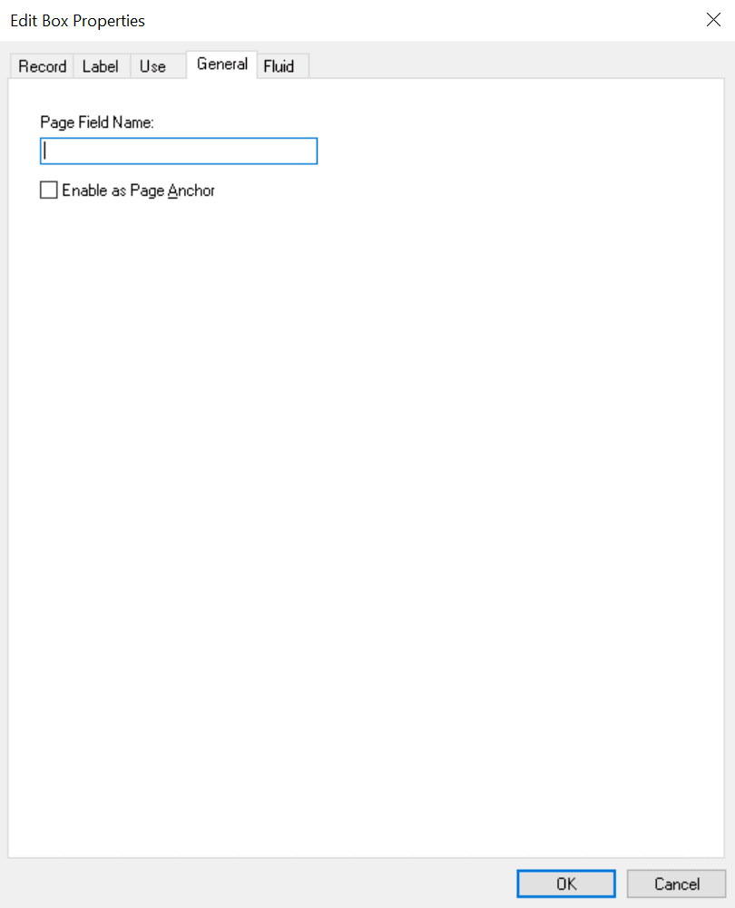 Edit Box Properties dialog box: General tab