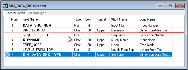 Moving field to new position