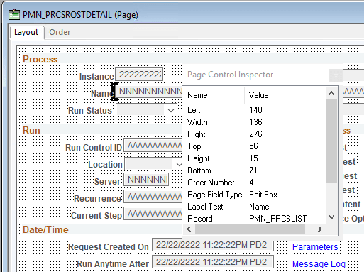 Page Control Inspector