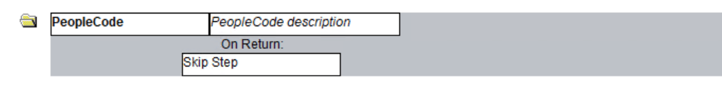 Example of On Return action property