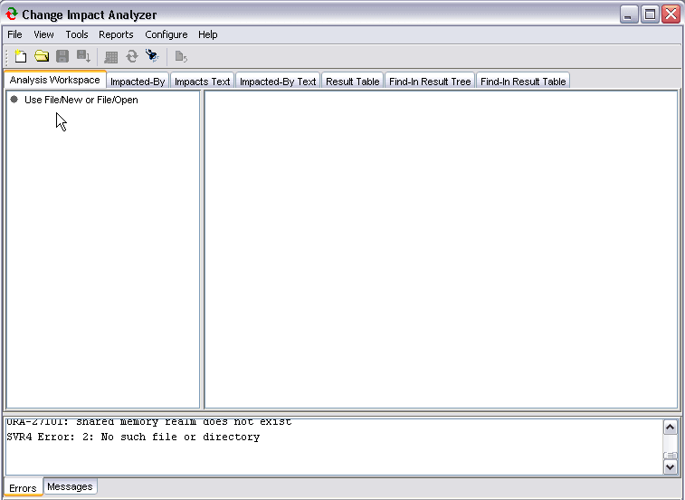 Analysis Workspace page