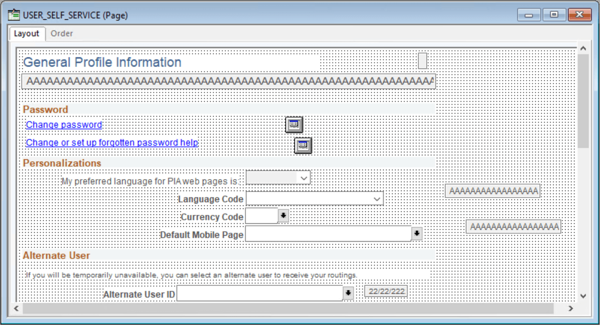 Field label and translation buffer indicator