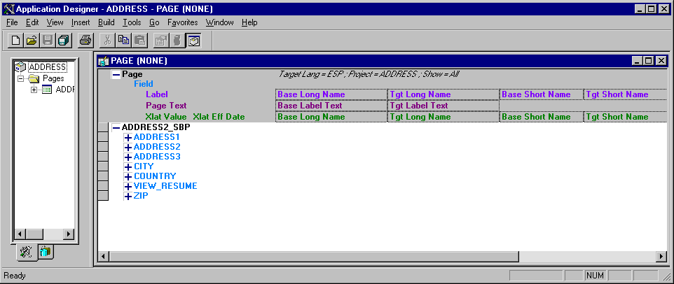 Translating Page Definitions in Translation Designer