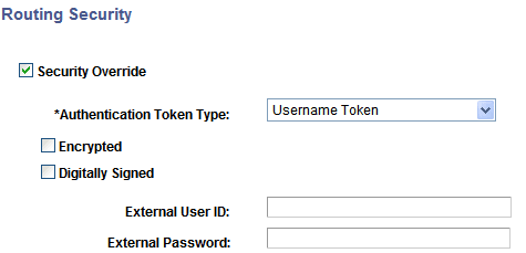 Routing Security page