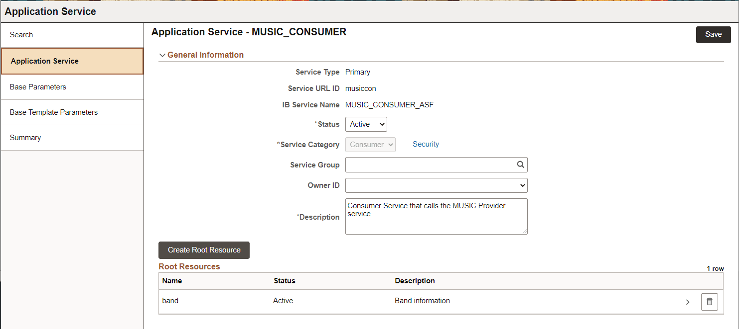 Consumer Application Service