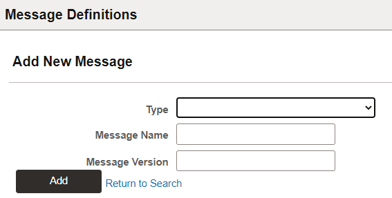 Add New Message page