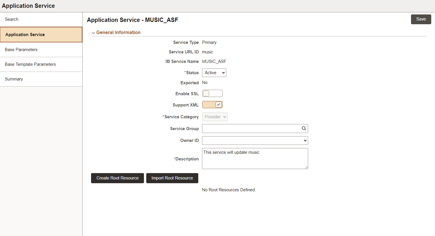 Application Service after Save