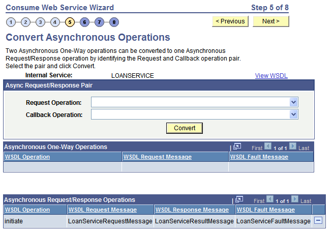 Convert Asynchronous Operations page