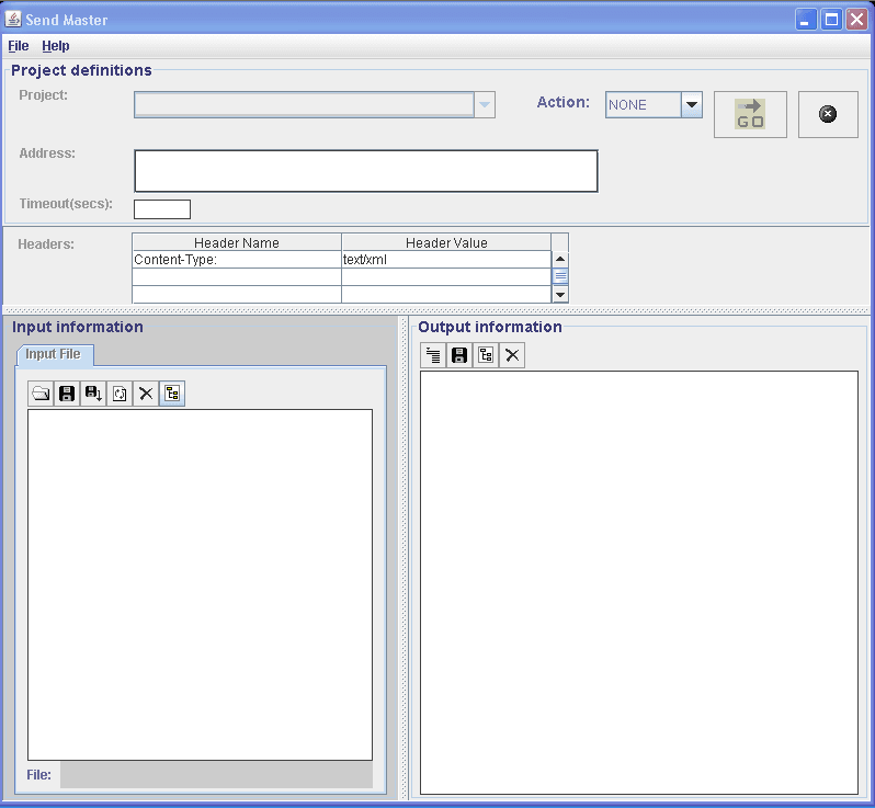 Project definitions page