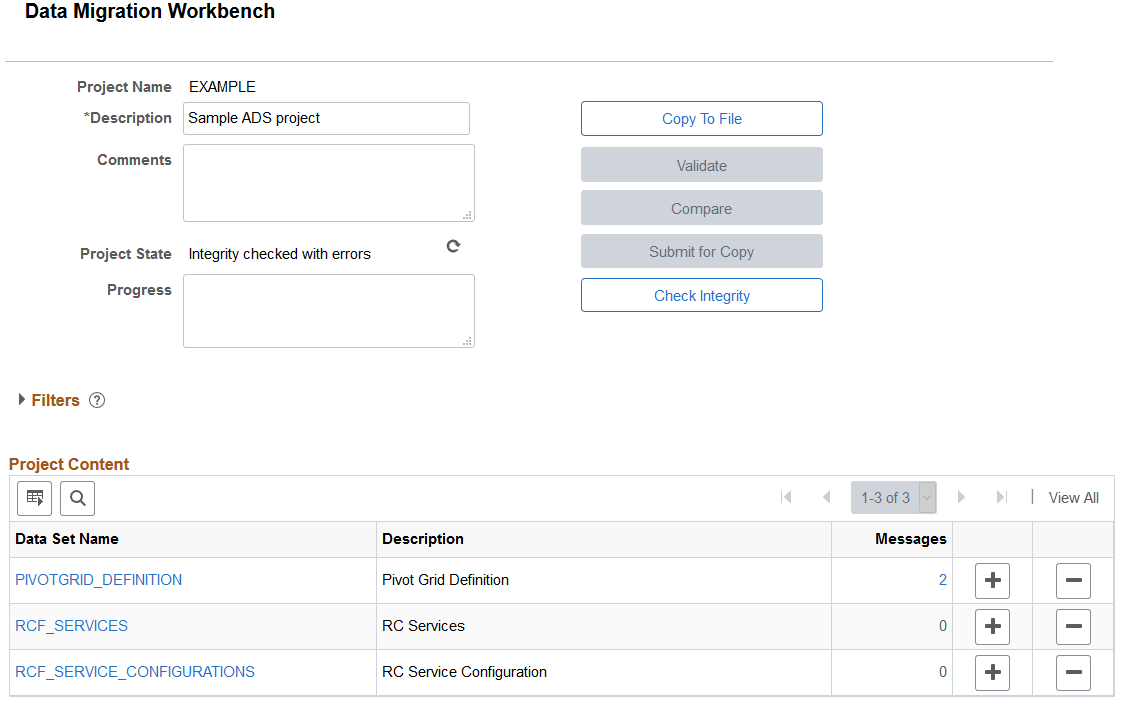 Check Database Integrity results