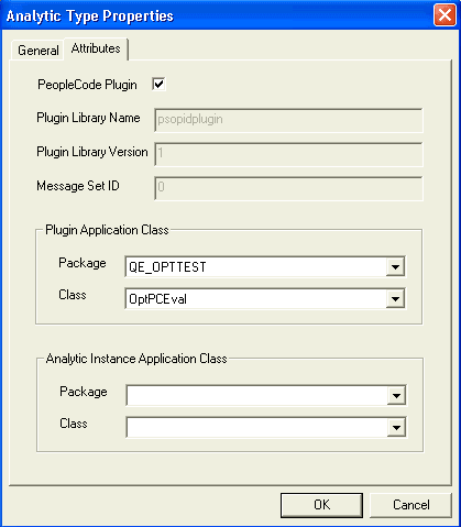 Analytic Type Properties - Attributes tab