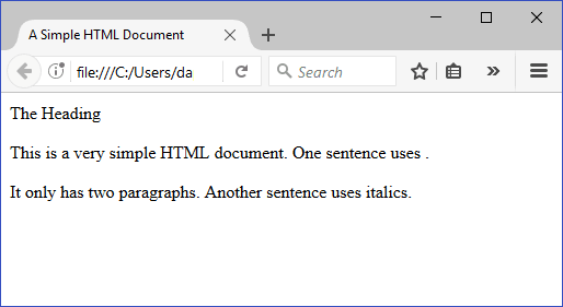 Example file: Sanitized HTML output