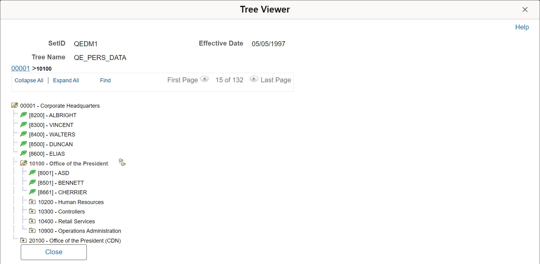 Tree Viewer secondary page without multi-node selection