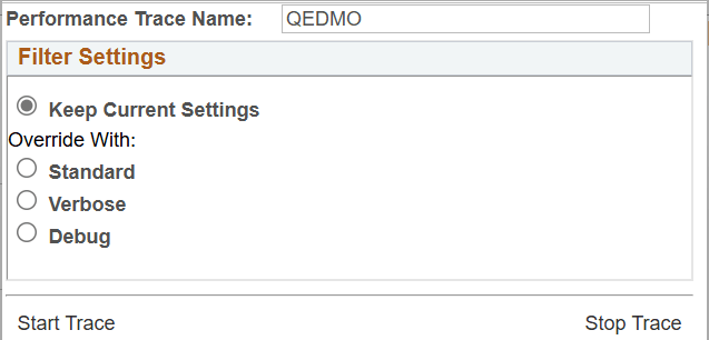 Performance Trace Console