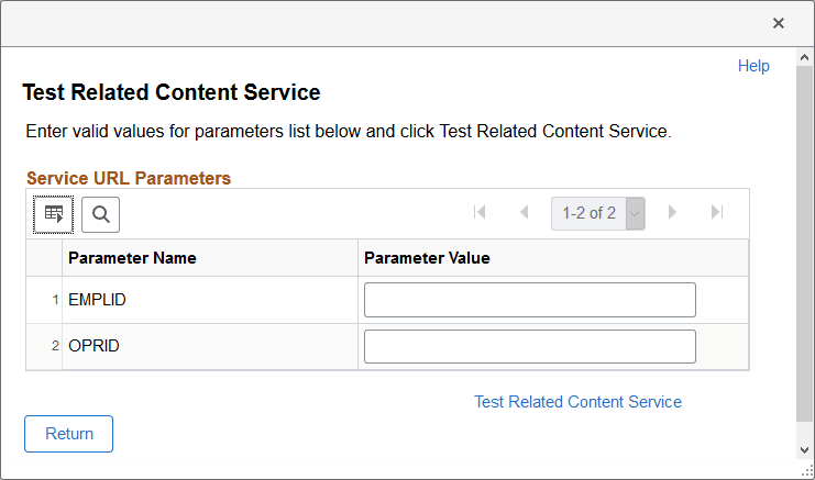 Test Related Content Service page