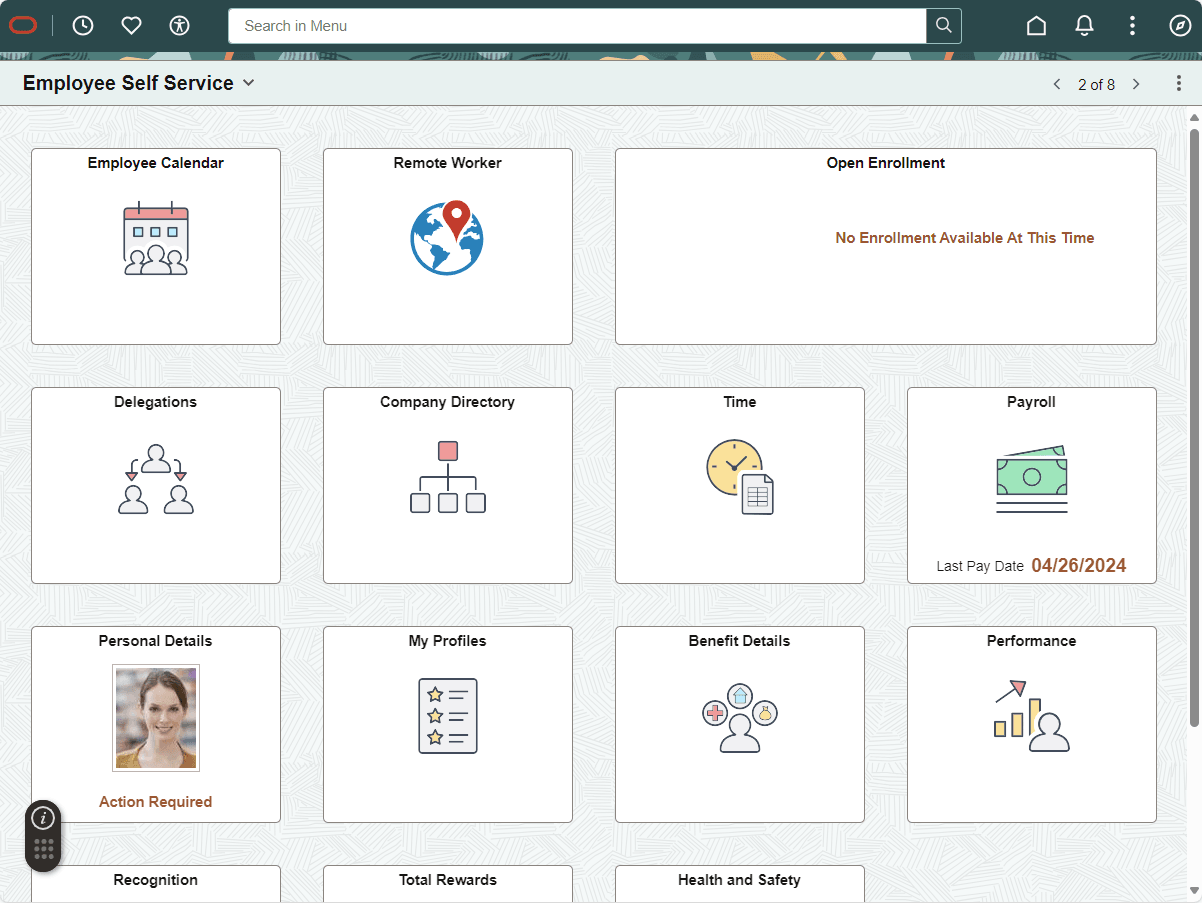 Fluid homepage with OGL widget