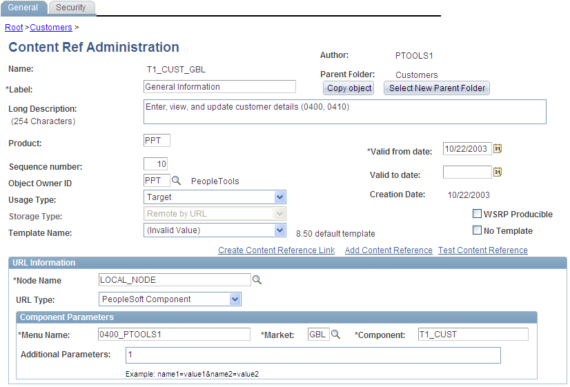 Example of registering component a second time