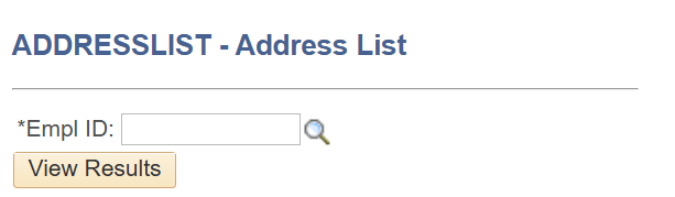 ADDRESSLIST page