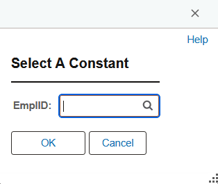 Select a Constant page
