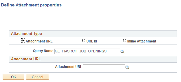 Define Attachment Properties: Attachment URL