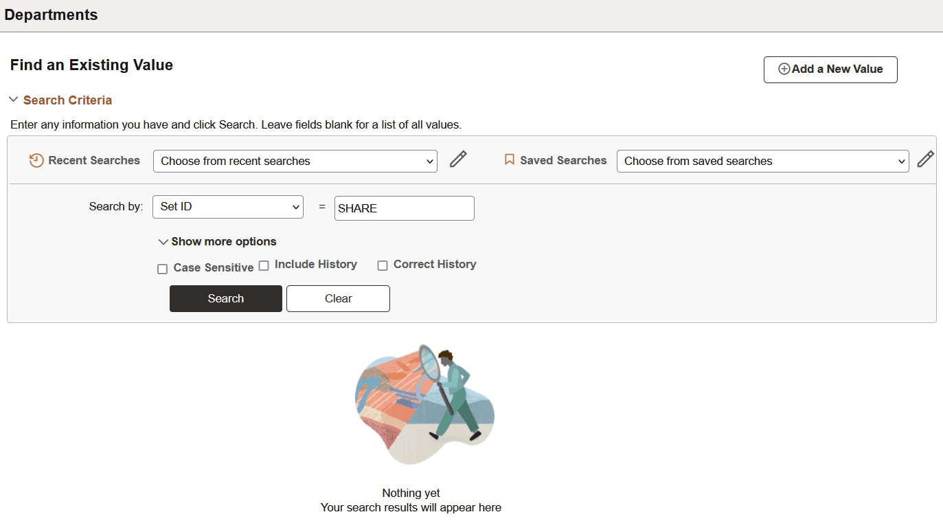 Classic PeopleSoft Application Component Search
