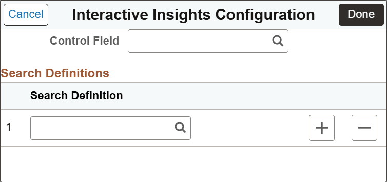 Interactive Insights Configuration