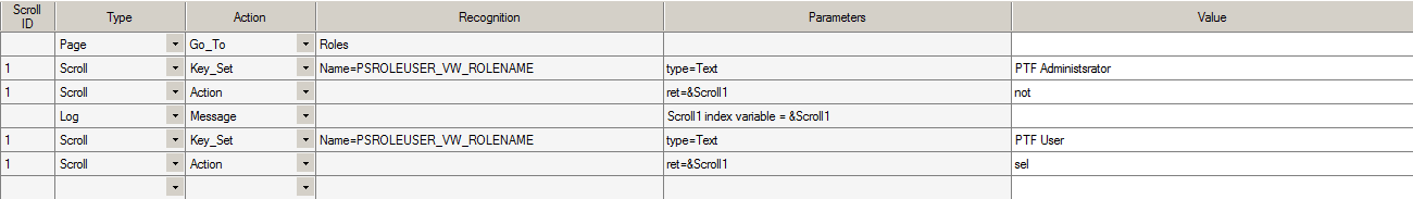 Example of assigning Scroll IDs to Scroll steps