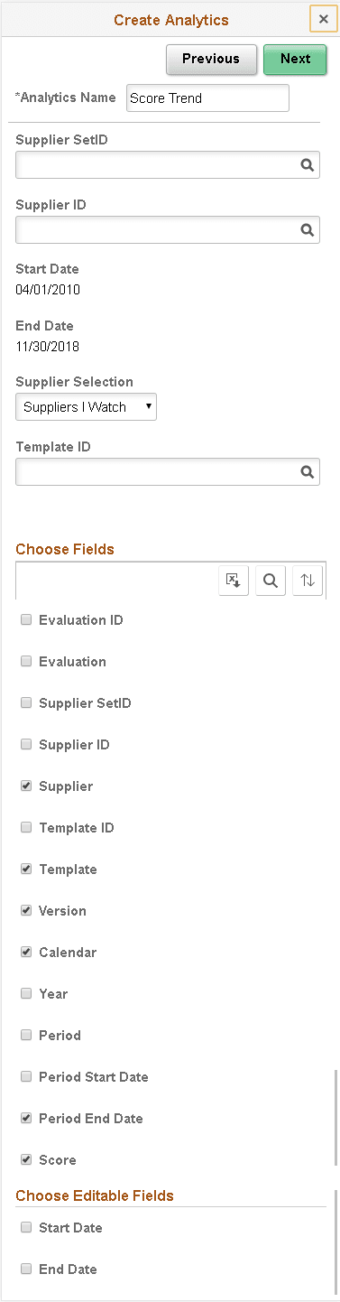 Create Analytics on Small Form factor Step 2