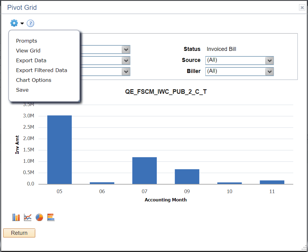 The Options Menu in Classic View