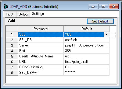LDAP_ADD (Business Interlink)