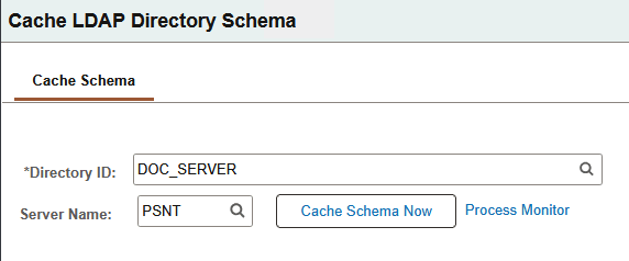 Cache LDAP Directory Schema