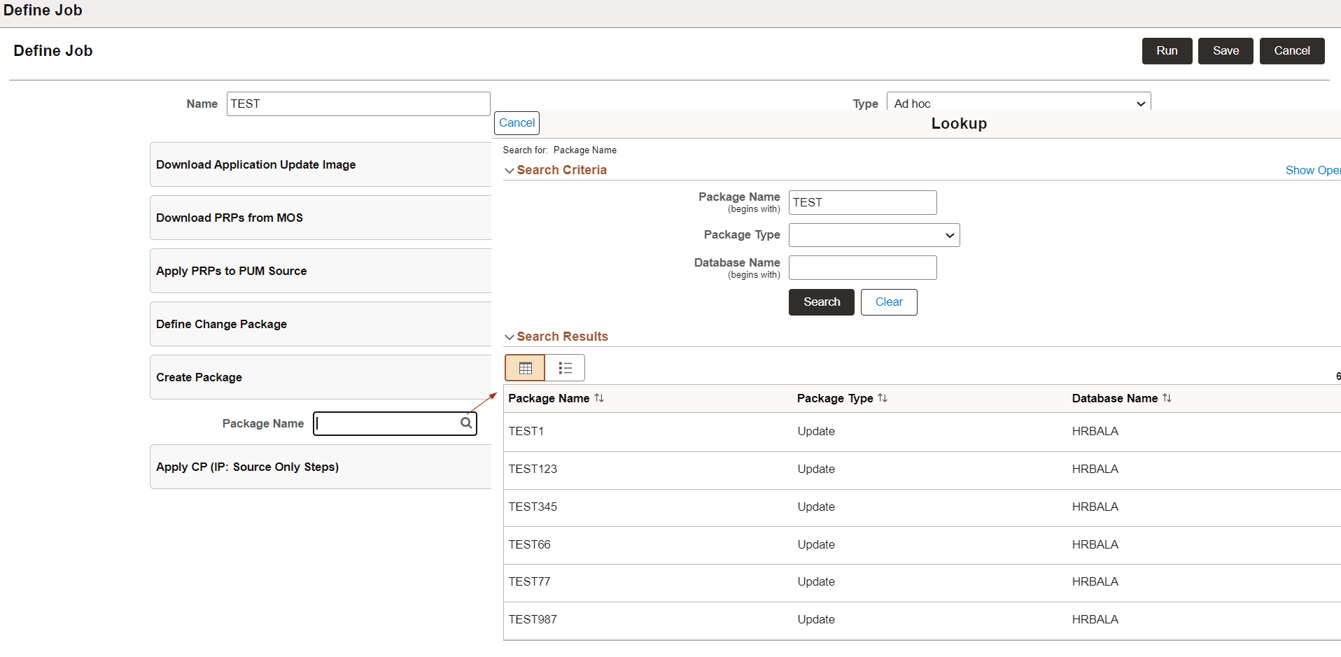Create Change Package