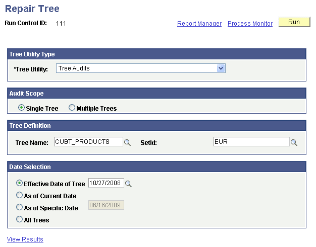 Repair Tree page