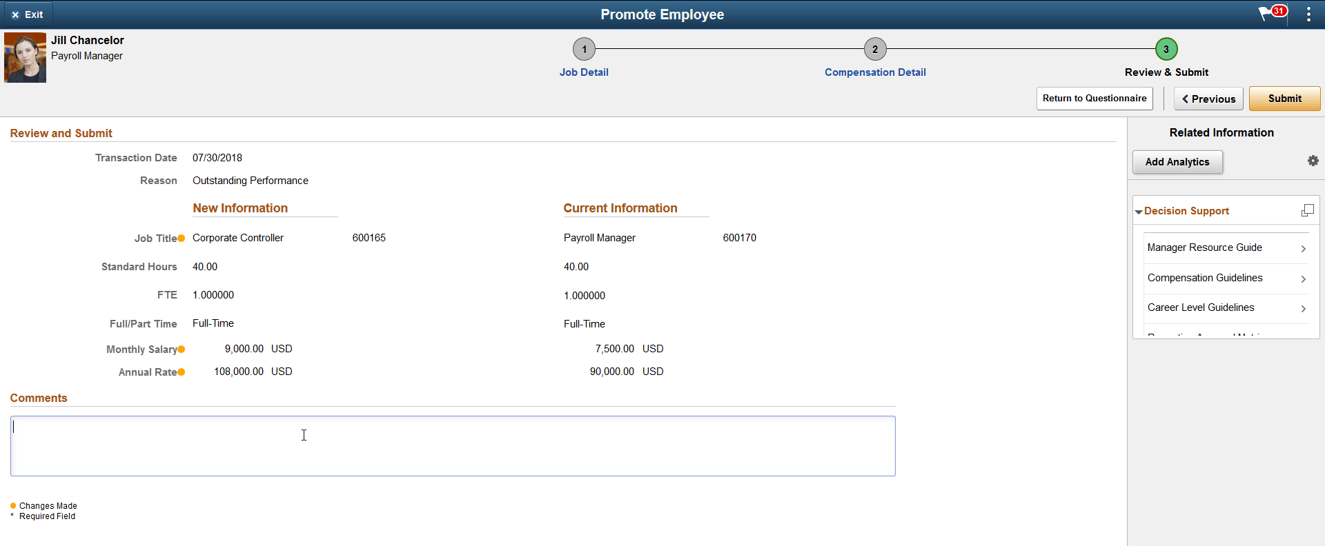 Promote Employee activity guide with related information
